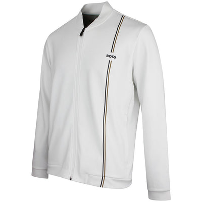 BOSS Golf Jacket - TOC Game Track Jacket FZ - Bright White FA26