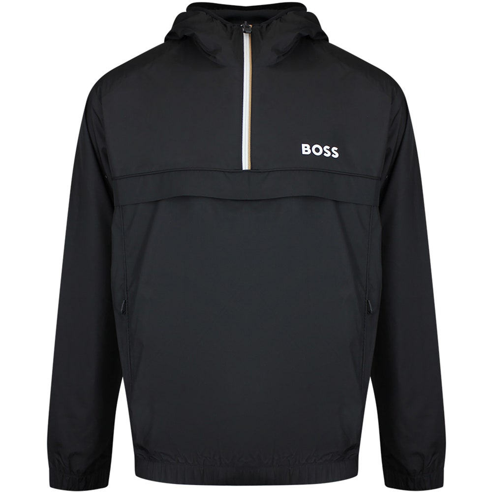 BOSS Golf Jacket - TOC Serve QZ Hoodie - Black SU26