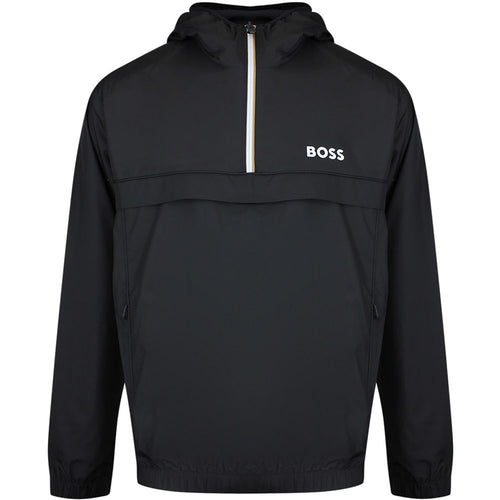 BOSS Golf Jacket - TOC Serve QZ Hoodie - Black SU26
