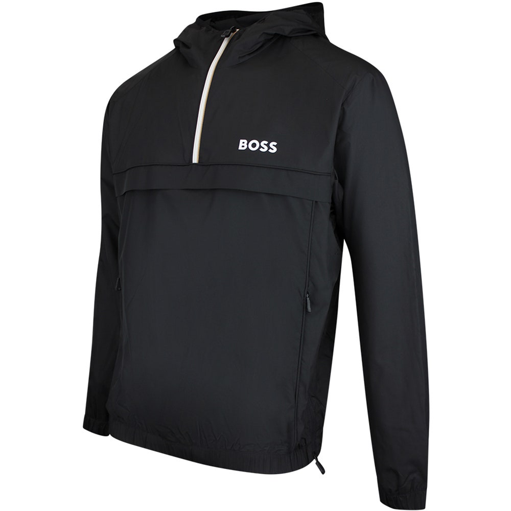 BOSS Golf Jacket - TOC Serve QZ Hoodie - Black SU26
