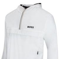 BOSS Golf Jacket - TOC Serve QZ Hoodie - Bright White SU26