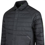 BOSS Golf Jacket - Urbanex Buttoned Shacket - Black SP26