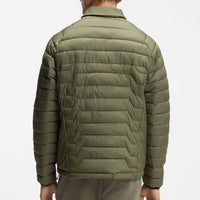 BOSS Golf Jacket - Urbanex Buttoned Shacket - Olive Green SP26