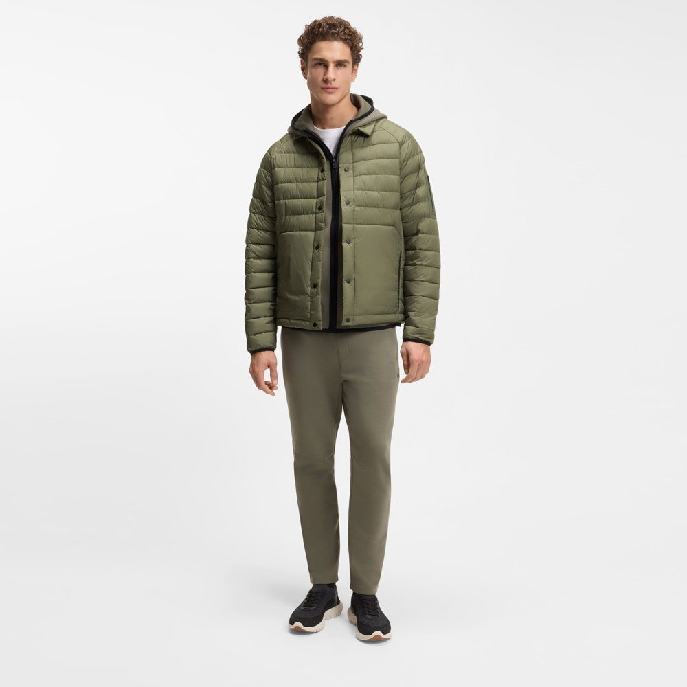 BOSS Golf Jacket - Urbanex Buttoned Shacket - Olive Green SP26