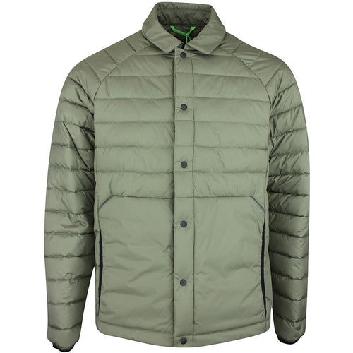 BOSS Golf Jacket - Urbanex Buttoned Shacket - Olive Green SP26