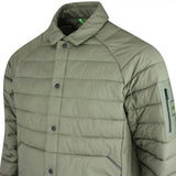 BOSS Golf Jacket - Urbanex Buttoned Shacket - Olive Green SP26