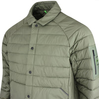 BOSS Golf Jacket - Urbanex Buttoned Shacket - Olive Green SP26