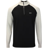 BOSS Golf Jumper - GOC Swing QZ - Black FA26
