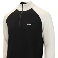 BOSS Golf Jumper - GOC Swing QZ - Black FA26