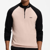 BOSS Golf Jumper - GOC Swing QZ - Pastel Orange FA26