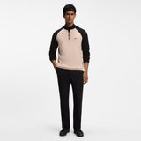 BOSS Golf Jumper - GOC Swing QZ - Pastel Orange FA26