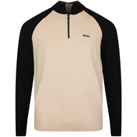 BOSS Golf Jumper - GOC Swing QZ - Pastel Orange FA26