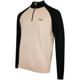 BOSS Golf Jumper - GOC Swing QZ - Pastel Orange FA26