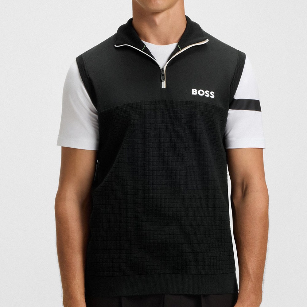 BOSS Golf Jumper - K_Birdie Pro Vest - Black WI25