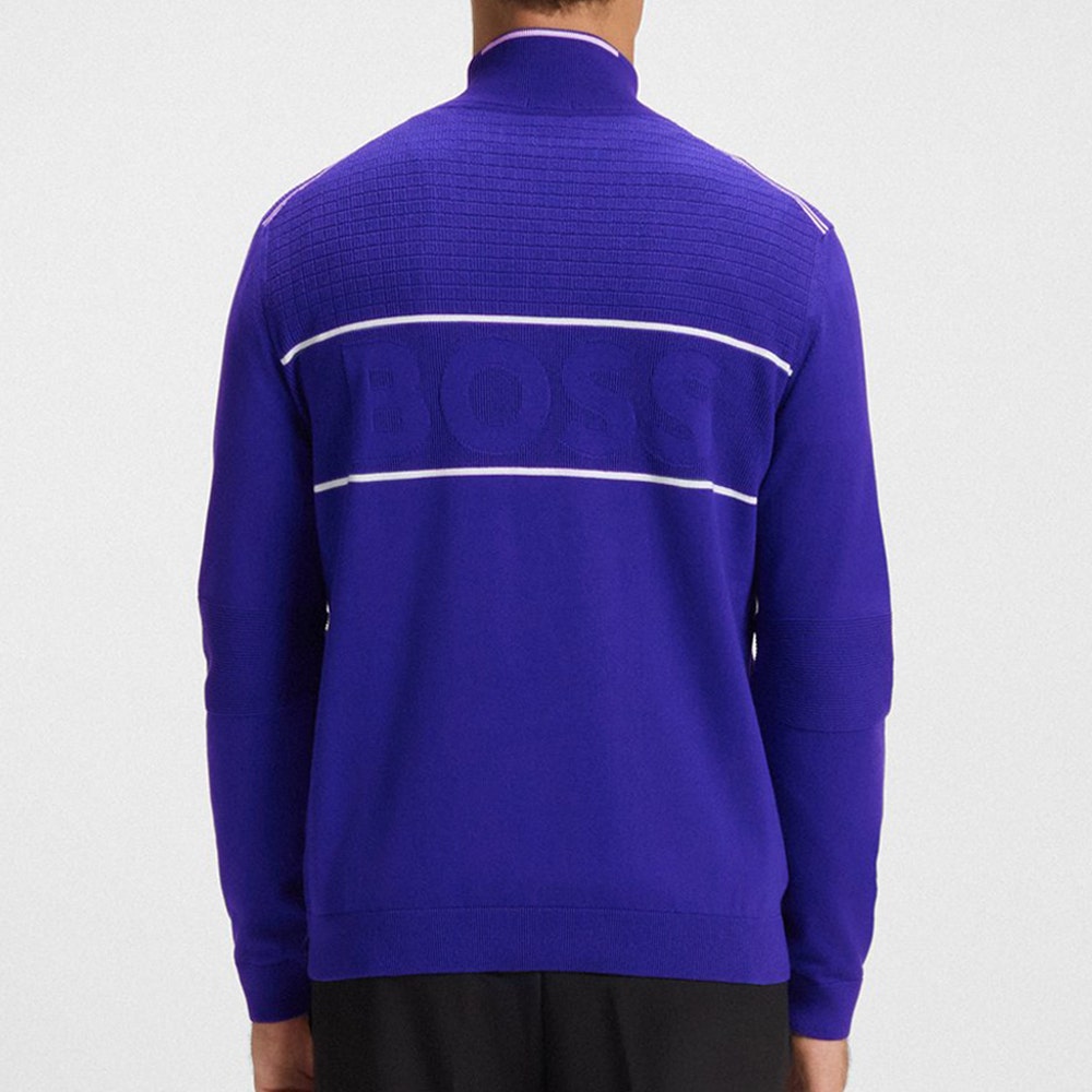 BOSS Golf Jumper - K_Hydro Pro QZ - Dazzling Blue WI25