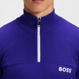 BOSS Golf Jumper - K_Hydro Pro QZ - Dazzling Blue WI25