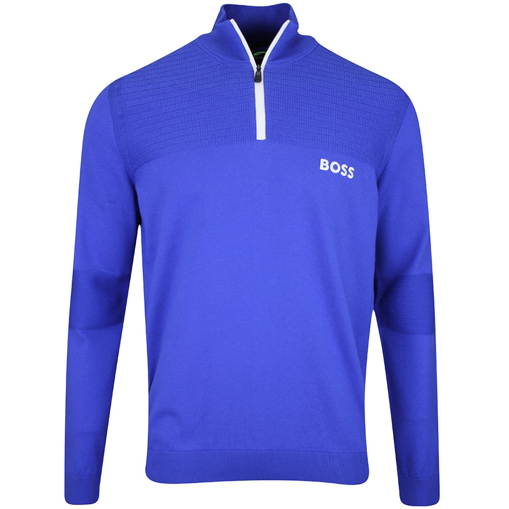 BOSS Golf Jumper - K_Hydro Pro QZ - Dazzling Blue WI25