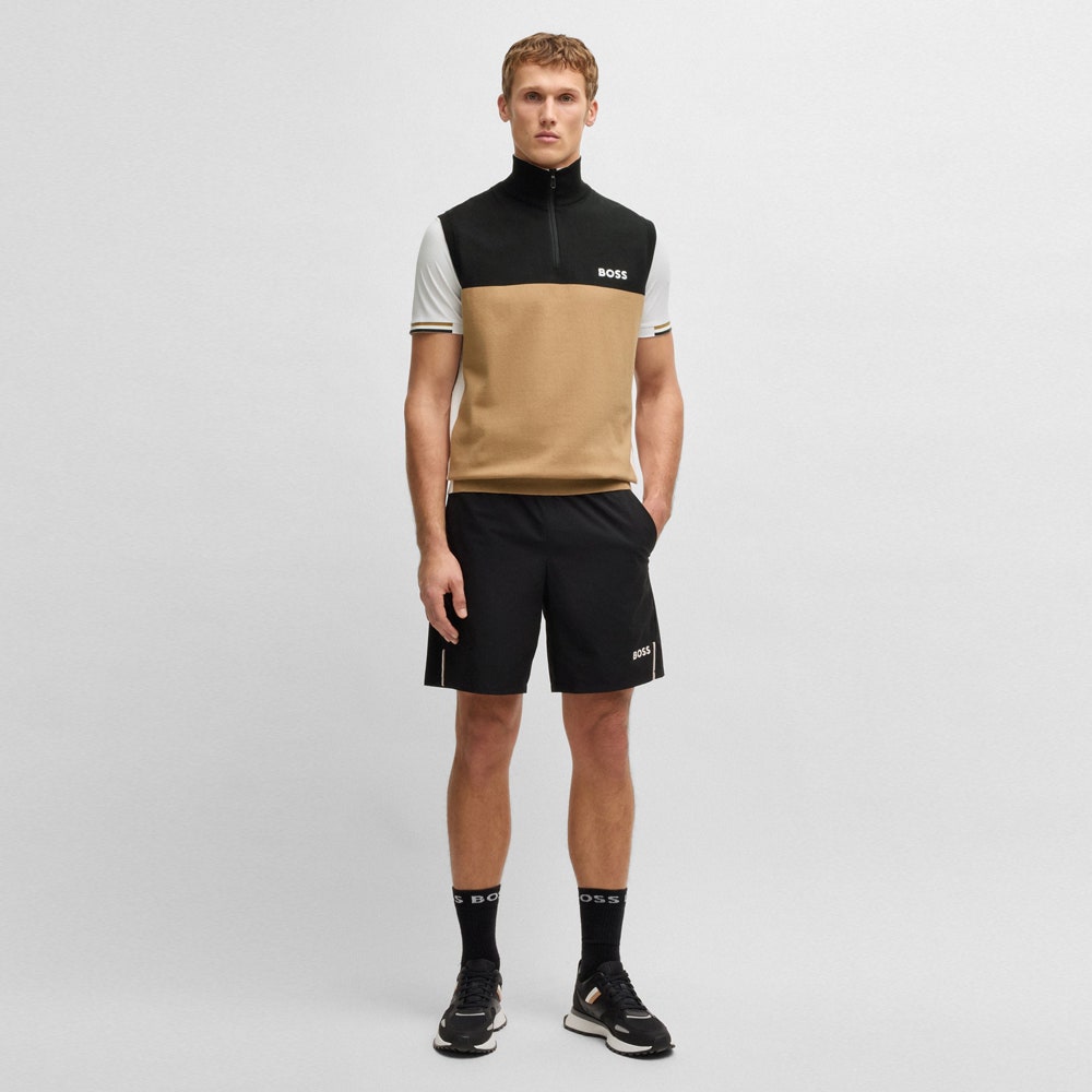 BOSS Golf Jumper - K_Pro Golf Vest - Black SU25