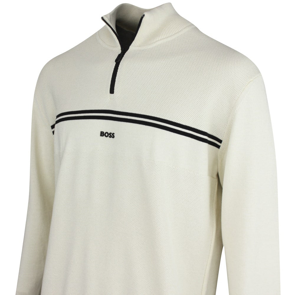 BOSS Golf Jumper - K_Zone QZ - Almond Milk WI25