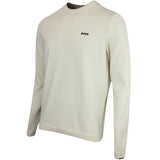 BOSS Golf Jumper - Knitted Ever-X Crew Neck - Almond Milk WI25