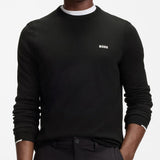 BOSS Golf Jumper - Knitted Ever-X Crew Neck - Black WI26