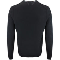 BOSS Golf Jumper - Knitted Ever-X Crew Neck - Black WI26