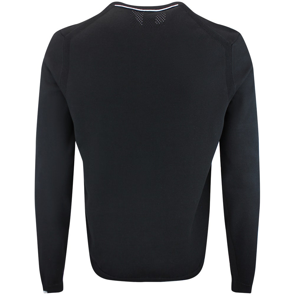 BOSS Golf Jumper - Knitted Ever-X Crew Neck - Black WI26
