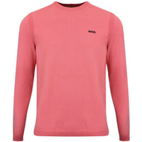 BOSS Golf Jumper - Knitted Ever-X Crew Neck - Coral WI26