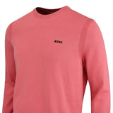 BOSS Golf Jumper - Knitted Ever-X Crew Neck - Coral WI26