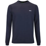 BOSS Golf Jumper - Knitted Ever-X Crew Neck - Dark Navy WI26
