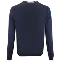 BOSS Golf Jumper - Knitted Ever-X Crew Neck - Dark Navy WI26