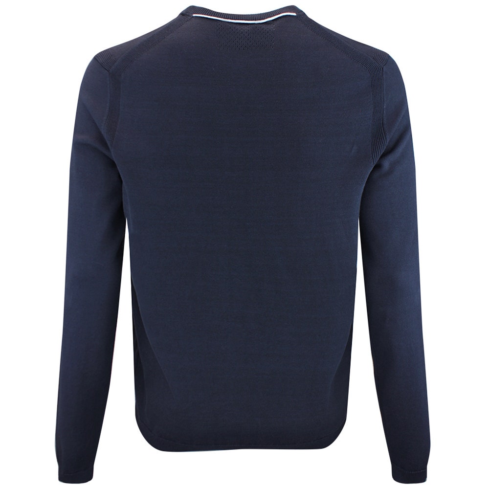 BOSS Golf Jumper - Knitted Ever-X Crew Neck - Dark Navy WI26
