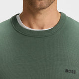 BOSS Golf Jumper - Knitted Ever-X Crew Neck - Laurel Wreath WI25
