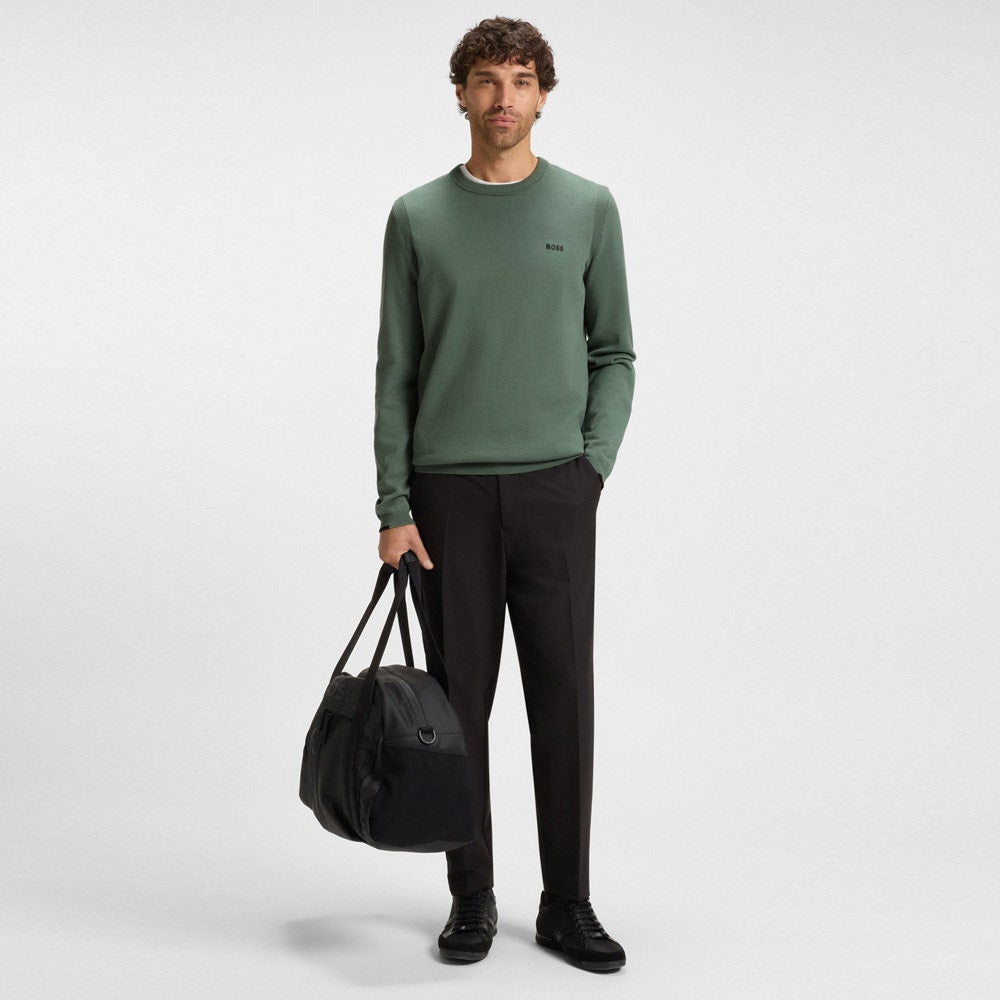 BOSS Golf Jumper - Knitted Ever-X Crew Neck - Laurel Wreath WI25