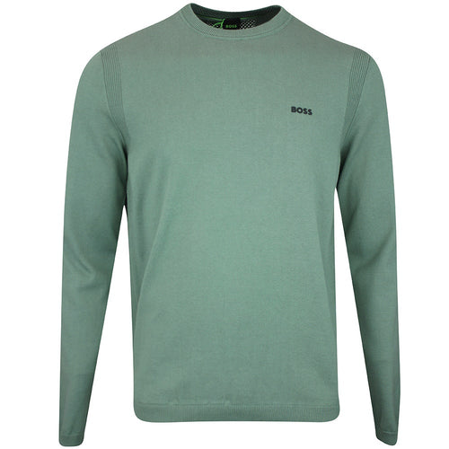 BOSS Golf Jumper - Knitted Ever-X Crew Neck - Laurel Wreath WI25