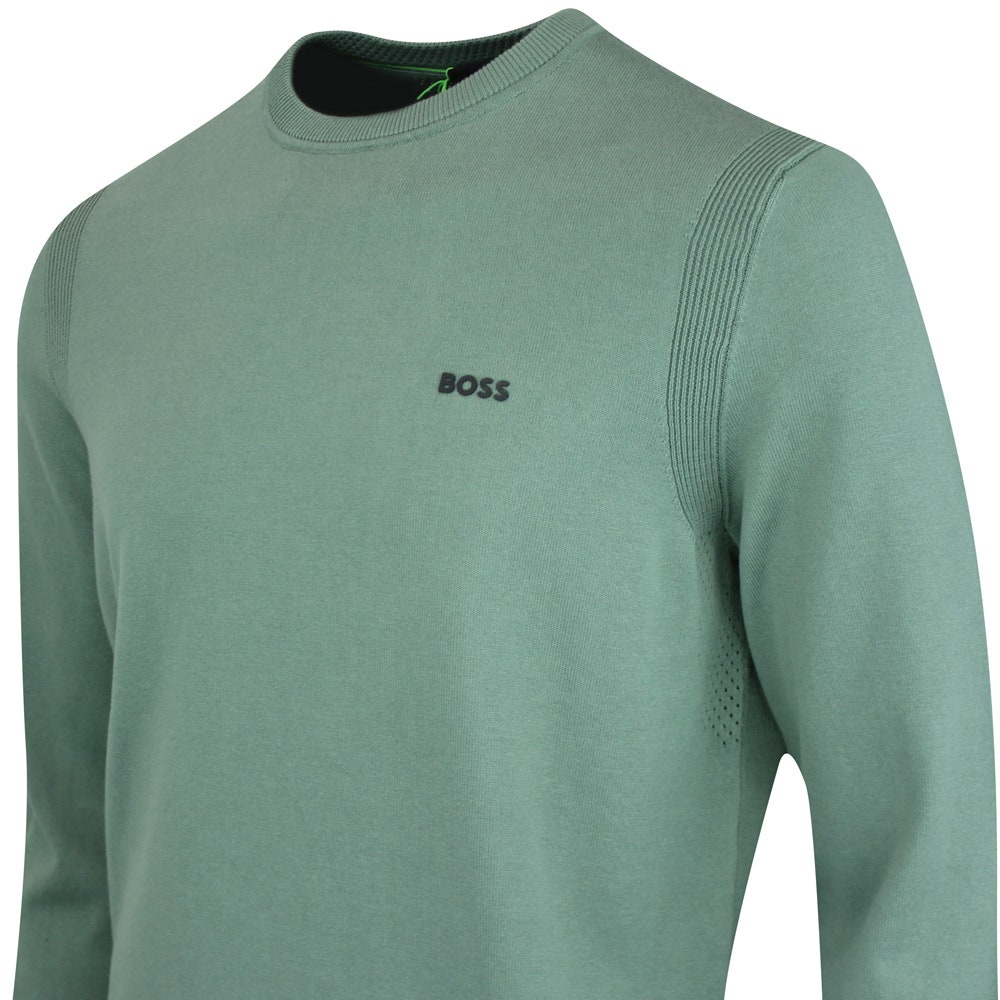 BOSS Golf Jumper - Knitted Ever-X Crew Neck - Laurel Wreath WI25