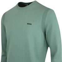 BOSS Golf Jumper - Knitted Ever-X Crew Neck - Laurel Wreath WI25