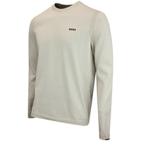 BOSS Golf Jumper - Knitted Ever-X Crew Neck - Pelican WI26