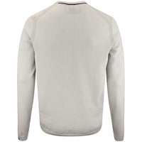 BOSS Golf Jumper - Knitted Ever-X Crew Neck - Pelican WI26