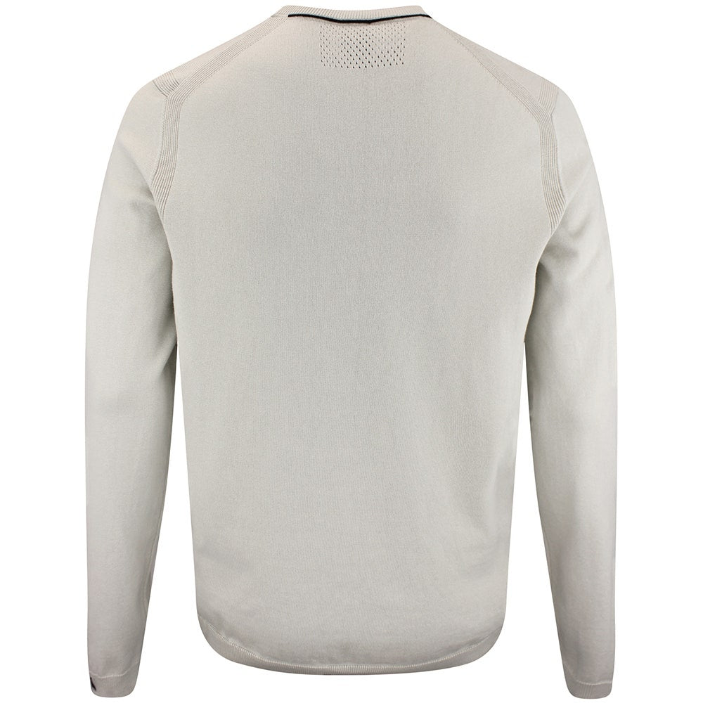 BOSS Golf Jumper - Knitted Ever-X Crew Neck - Pelican WI26