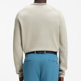 BOSS Golf Jumper - Knitted Ever-X Crew Neck - Pelican WI26