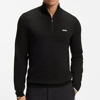 BOSS Golf Jumper - Knitted Ever-X QZ - Black WI26