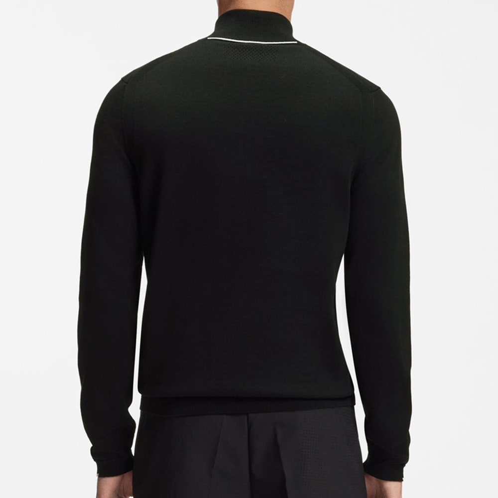 BOSS Golf Jumper - Knitted Ever-X QZ - Black WI26