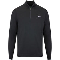 BOSS Golf Jumper - Knitted Ever-X QZ - Black WI26