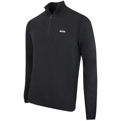 BOSS Golf Jumper - Knitted Ever-X QZ - Black WI26