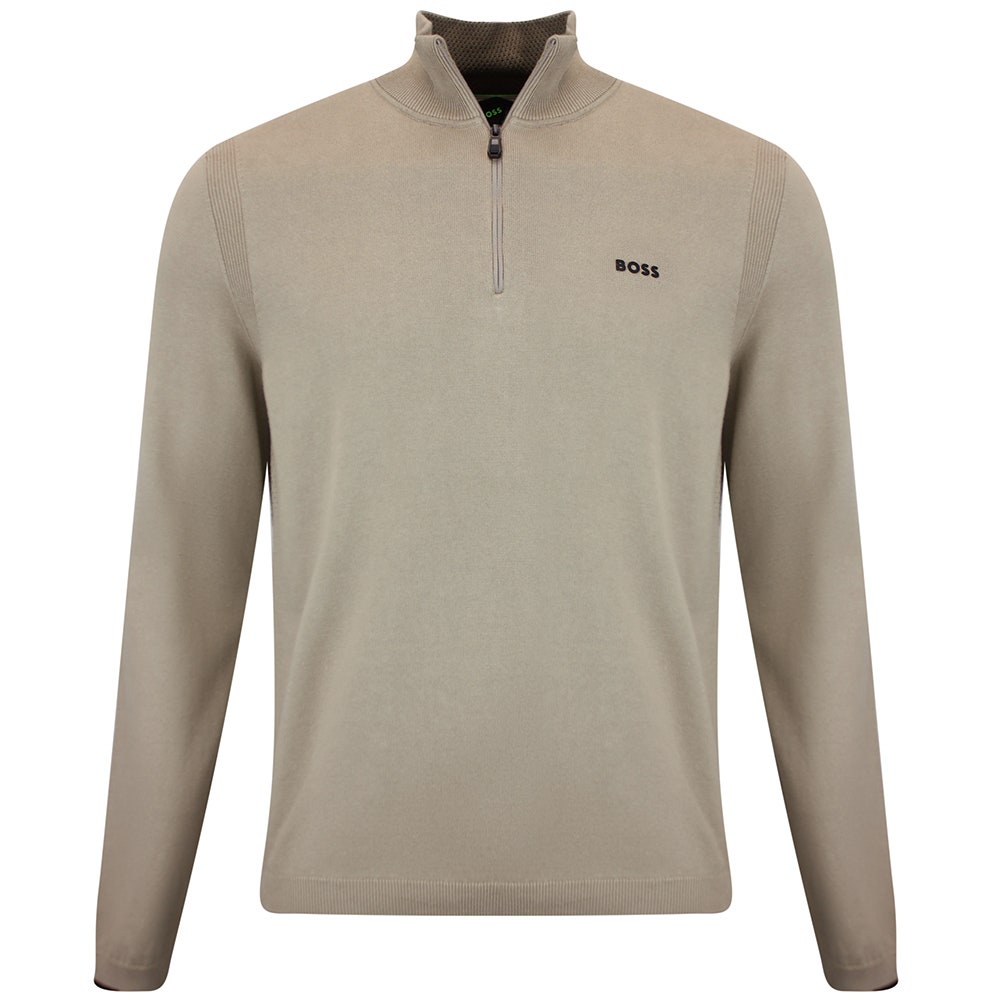 BOSS Golf Jumper - Knitted Ever-X QZ - Brindle WI26