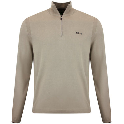 BOSS Golf Jumper - Knitted Ever-X QZ - Brindle WI26