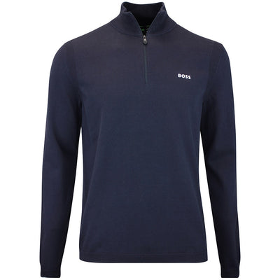 BOSS Golf Jumper - Knitted Ever-X QZ - Dark Navy WI26