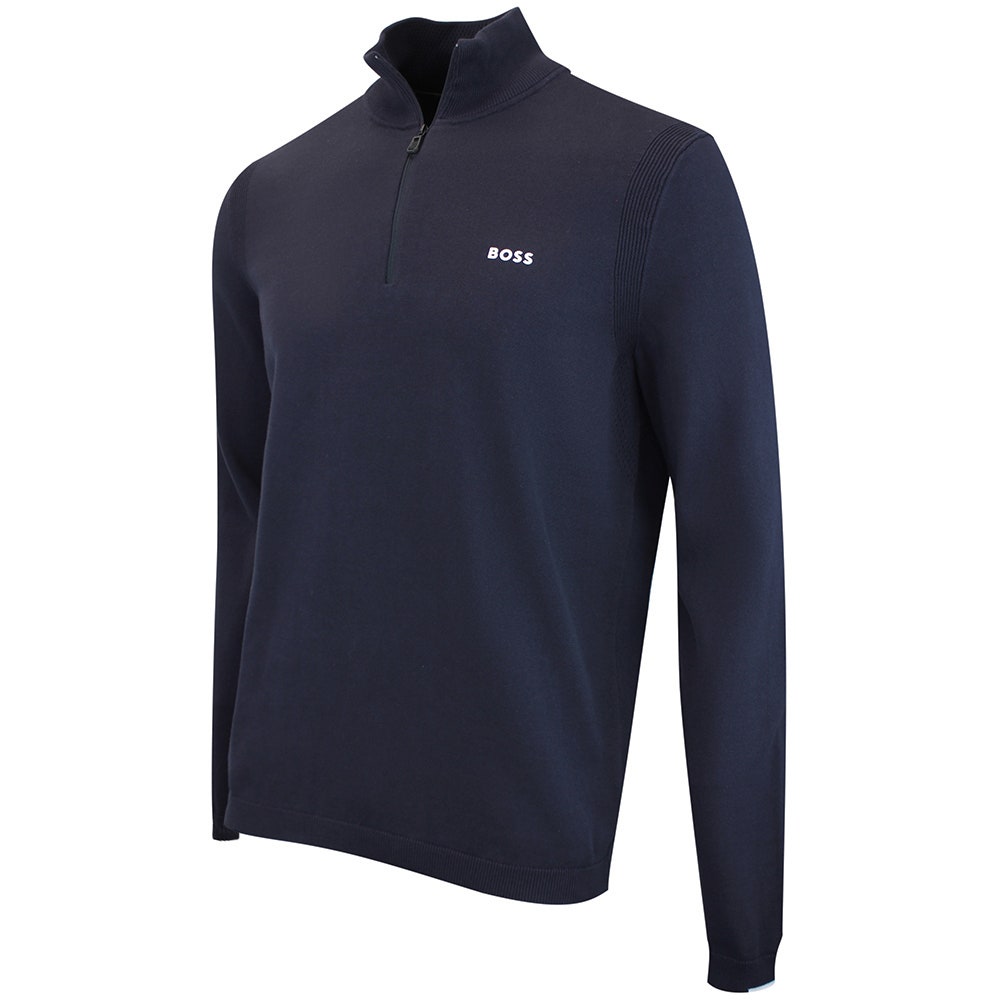 BOSS Golf Jumper - Knitted Ever-X QZ - Dark Navy WI26