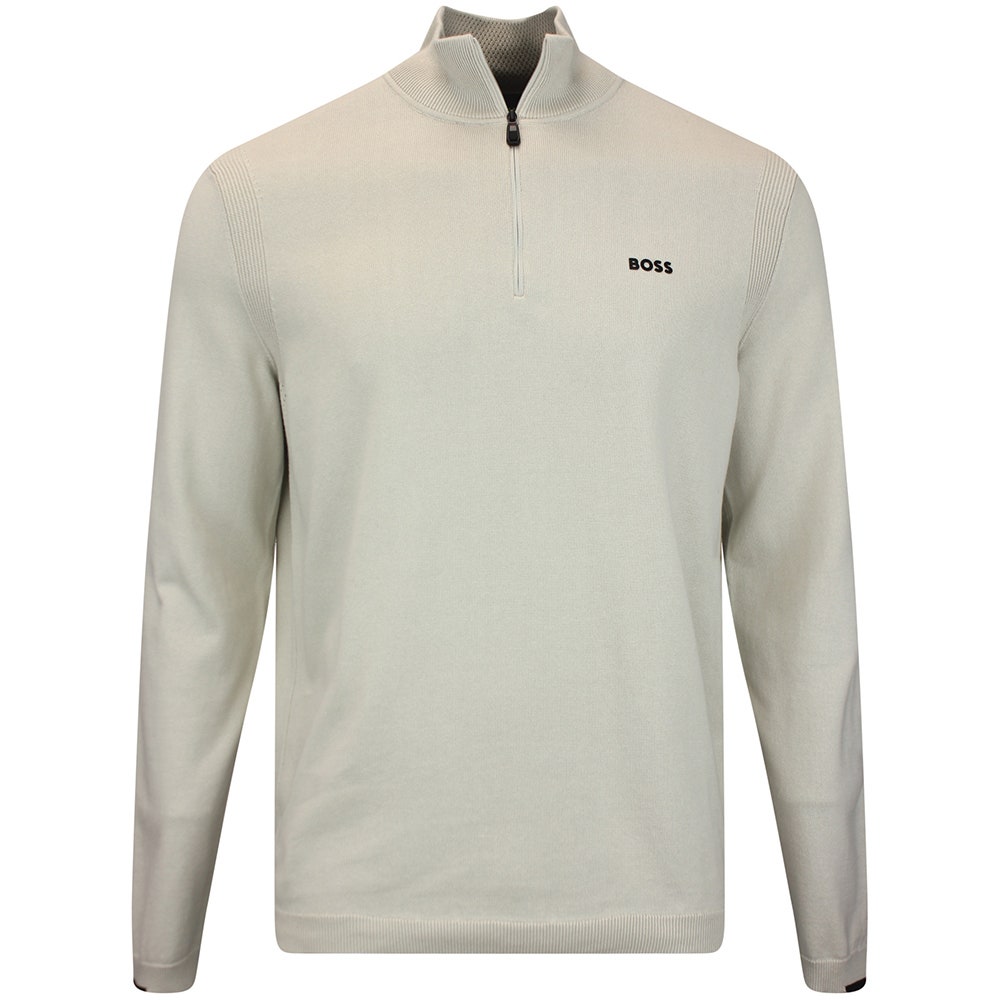 BOSS Golf Jumper - Knitted Ever-X QZ - Pelican WI26